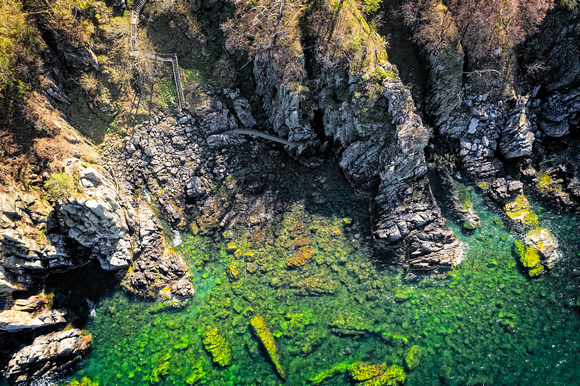 Helligdomsklipperne from above- Bornholm by Anders Beier